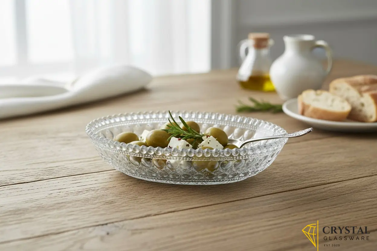 Glass serving dry fruits snacks and sweet (pack of six) 